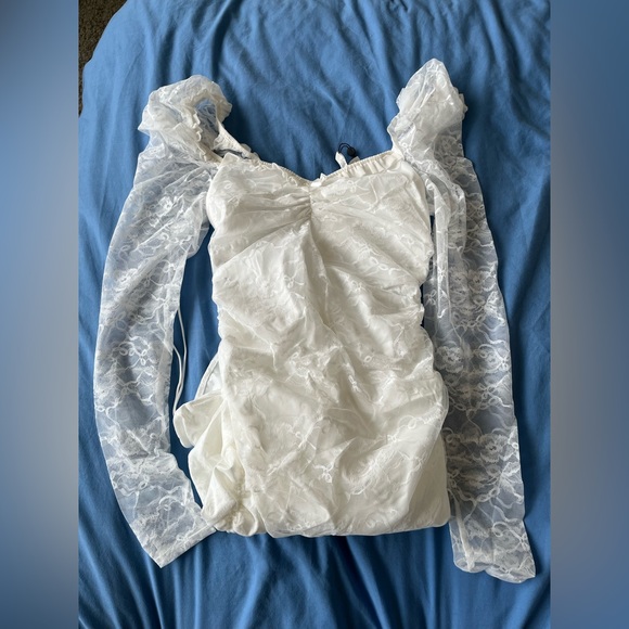 NWT For Love & Lemons Bridal Dress Medium - Picture 5 of 13